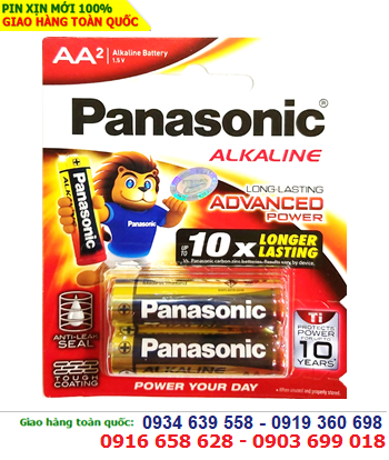 Panasonic LR6T/2B; Pin AA 1.5v Alkaline Panasonic LR6T/2B Advanced Power _Made in Thailand | Vỉ 2viên
